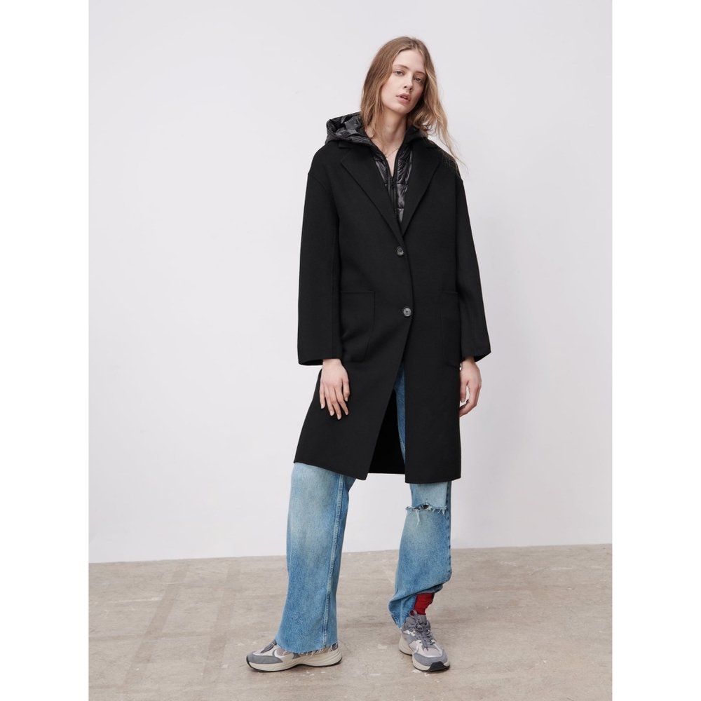 Zara 2 in 1 wool blend oversized coat and vest - Picture 9 of 15
